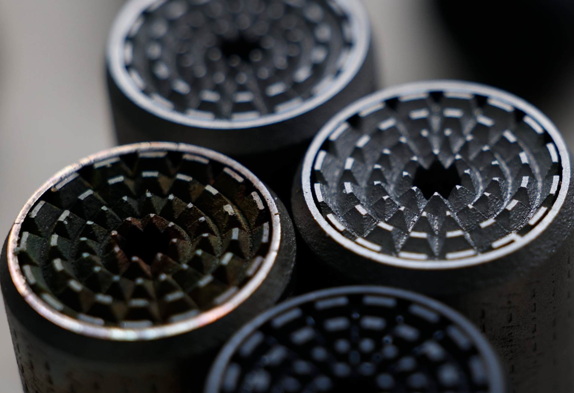 Jet-Turbine Diffuser Endcap at the muzzle of a Polite Society suppressor